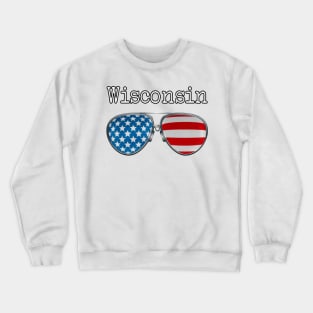 AMERICA PILOT GLASSES WISCONSIN Crewneck Sweatshirt